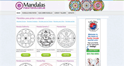 Desktop Screenshot of mandalasparatodos.com.ar