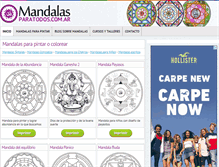 Tablet Screenshot of mandalasparatodos.com.ar